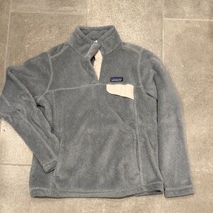 Patagonia Blue Fleece Jacket with Cream Accent